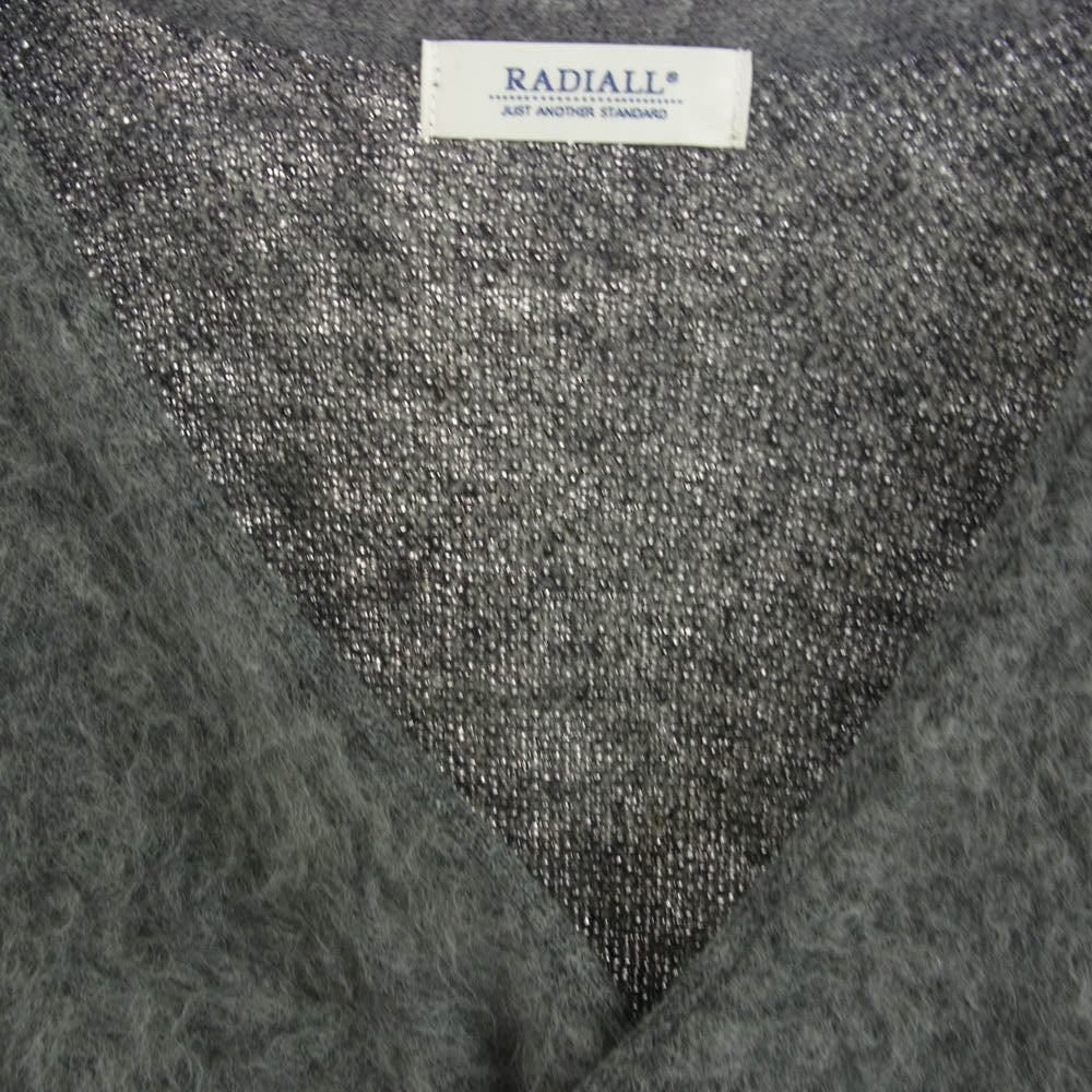 RADIALL ラディアル 21AW RAD-21AW-KNIT001 SLOW BURN CARDIGAN SWEATER モヘア カーディガン セーター グレー系 M【中古】