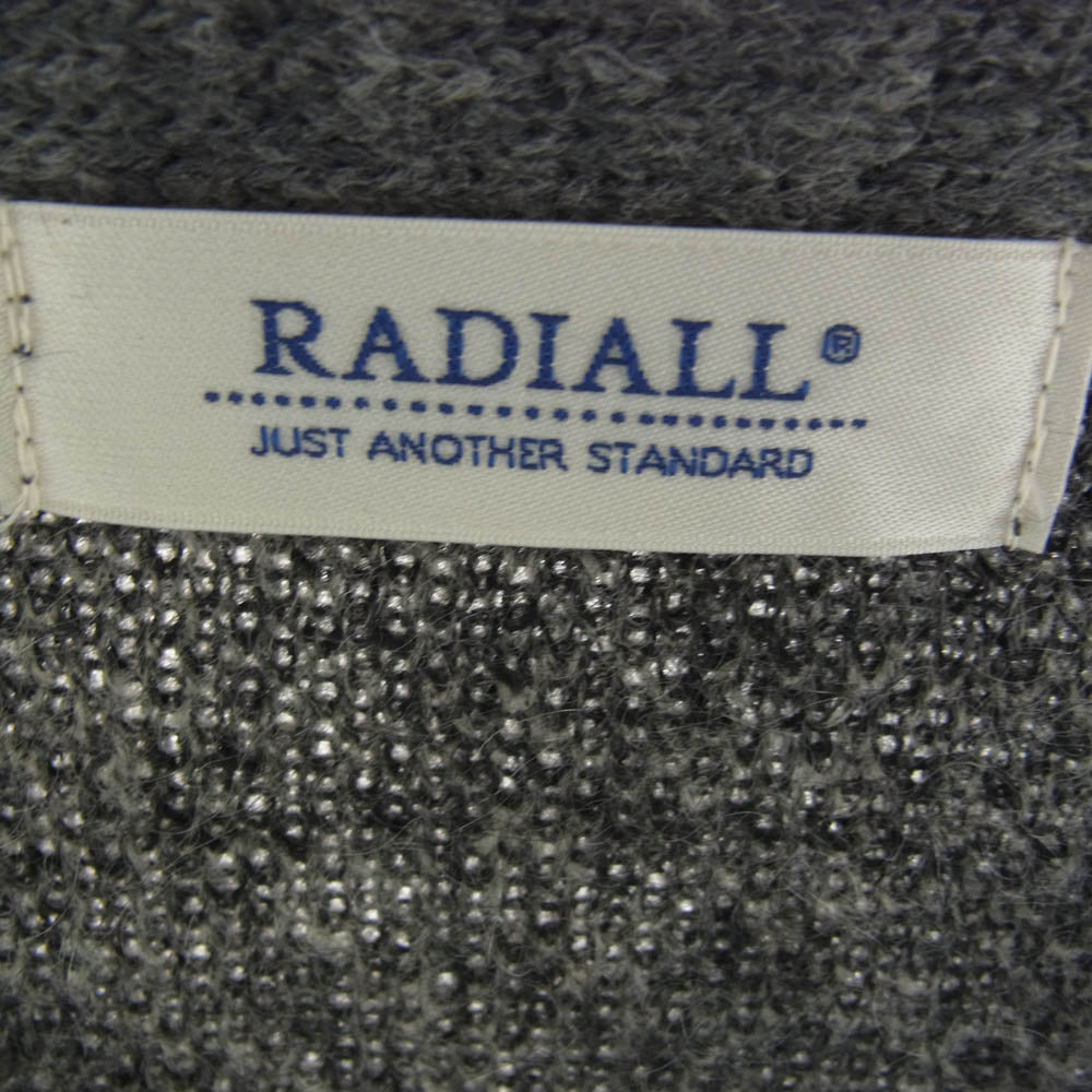 RADIALL ラディアル 21AW RAD-21AW-KNIT001 SLOW BURN CARDIGAN SWEATER モヘア カーディガン セーター グレー系 M【中古】