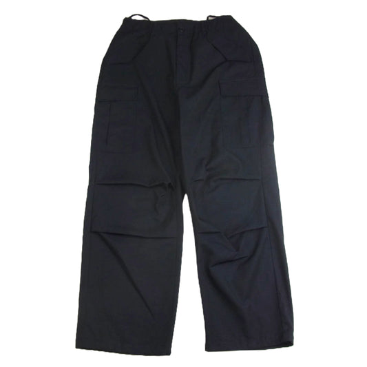 ワイルドライフテイラー ドライ ウーステッド ワイド カーゴ パンツ ダークネイビー系 M【中古】