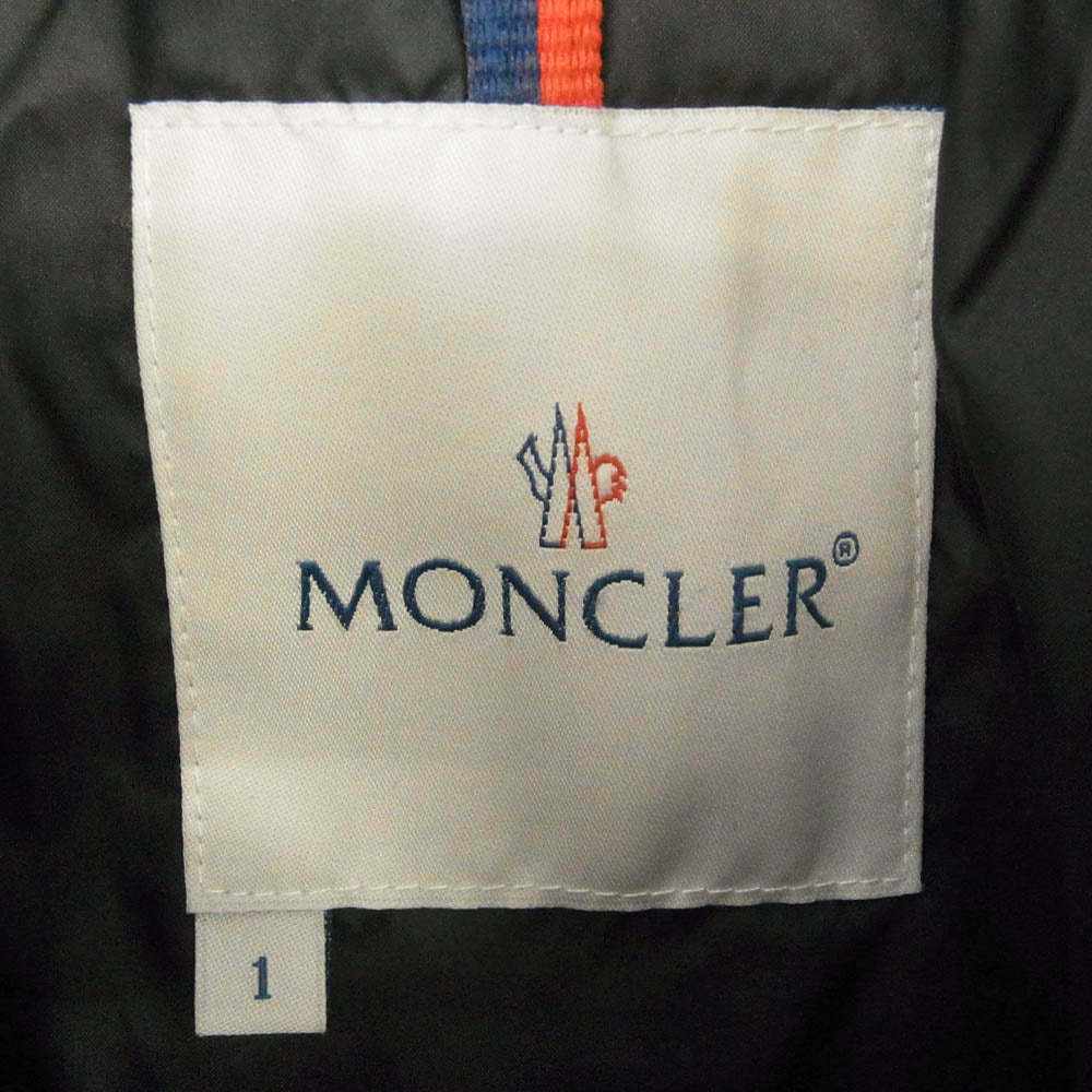 MONCLER モンクレール スープリームスタグ ダウンジャケット ブラック系 1【中古】