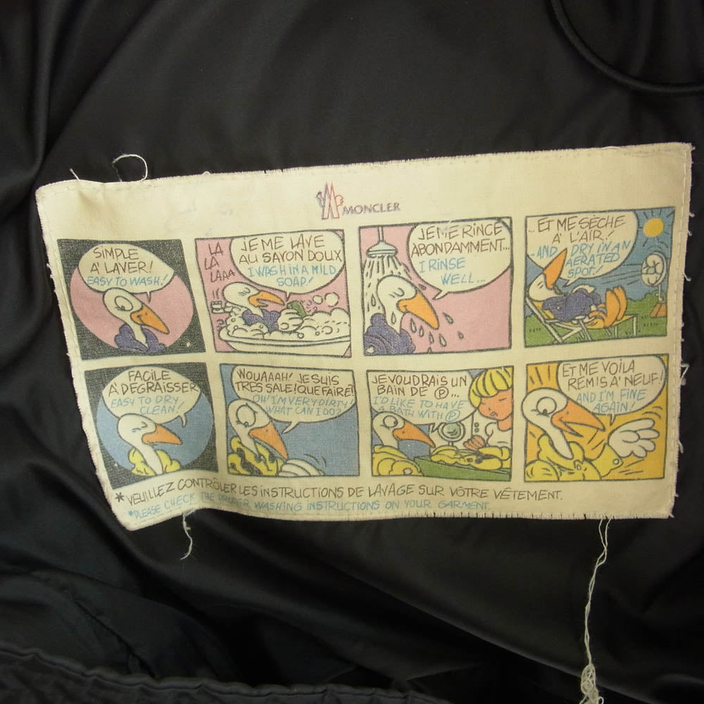 MONCLER モンクレール スープリームスタグ ダウンジャケット ブラック系 1【中古】