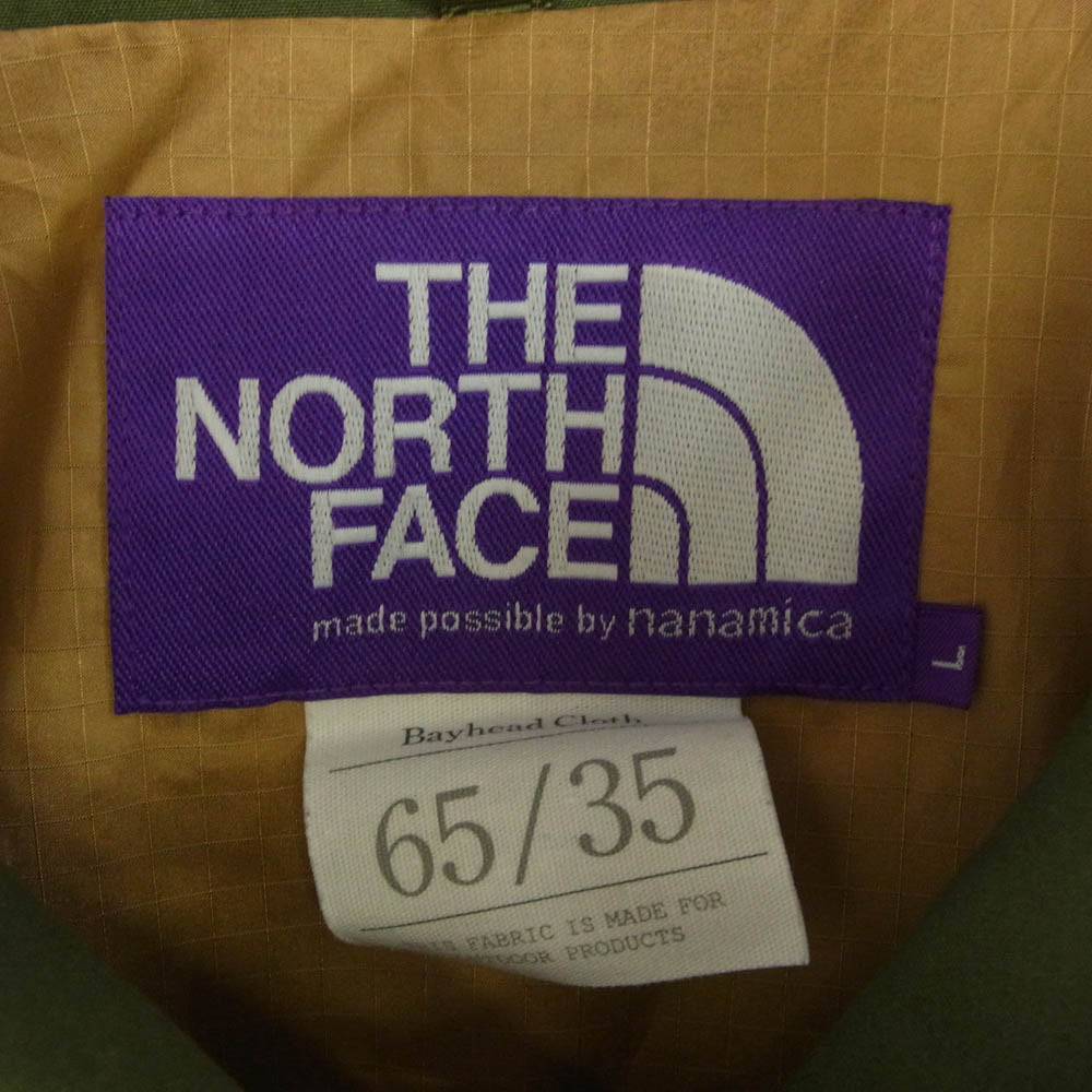 THE NORTH FACE ノースフェイス PURPLE LABEL パープルレーベル NP2302N 65/35 Big Mountain Parka ビック マウンテン パーカー カーキ系 L【中古】