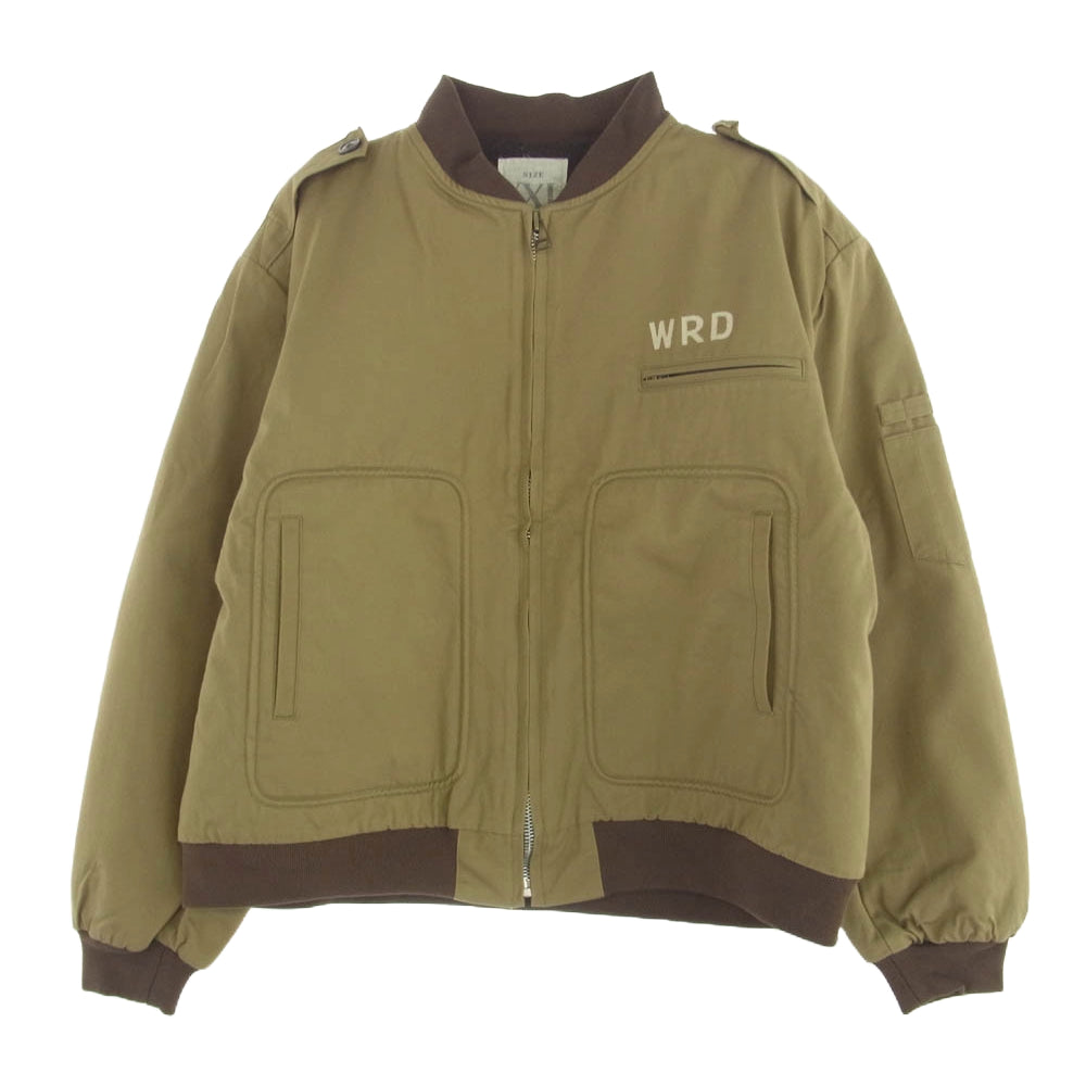 WEIRDO ウィアード 22AW WRD-22-AW-02 PSYCHO FLAMES - UTILITY JACKET サイコフレイムス ユーティリティー ジャケット カーキ系 XXL【極上美品】【中古】