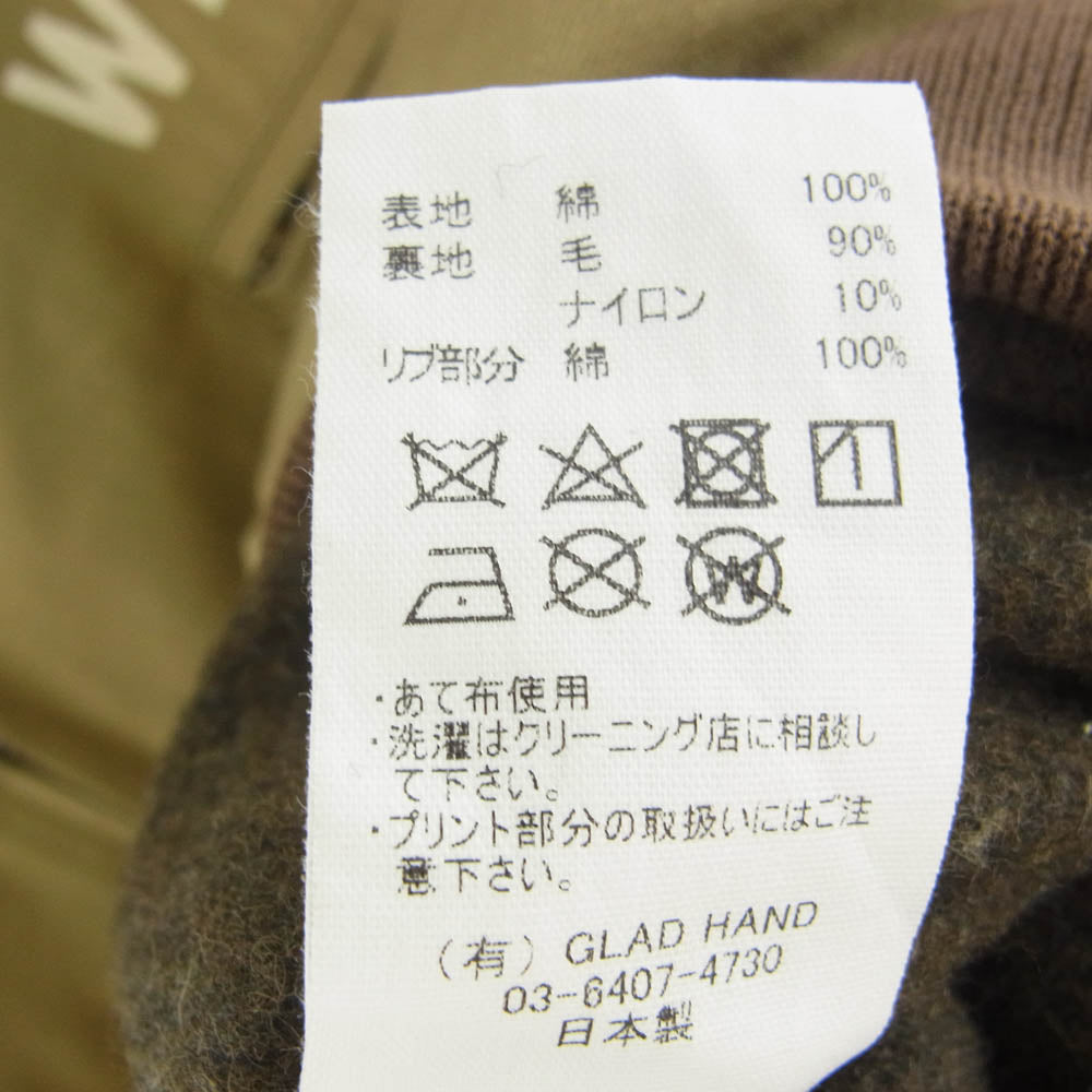 WEIRDO ウィアード 22AW WRD-22-AW-02 PSYCHO FLAMES - UTILITY JACKET サイコフレイムス ユーティリティー ジャケット カーキ系 XXL【極上美品】【中古】