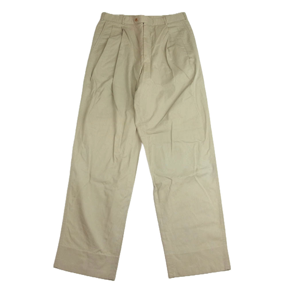 バリーブリッケン USA製 SHIPS別注 2タックパンツ チノスラックスパンツ ベージュ系【中古】
