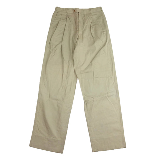 バリーブリッケン USA製 SHIPS別注 2タックパンツ チノスラックスパンツ ベージュ系【中古】