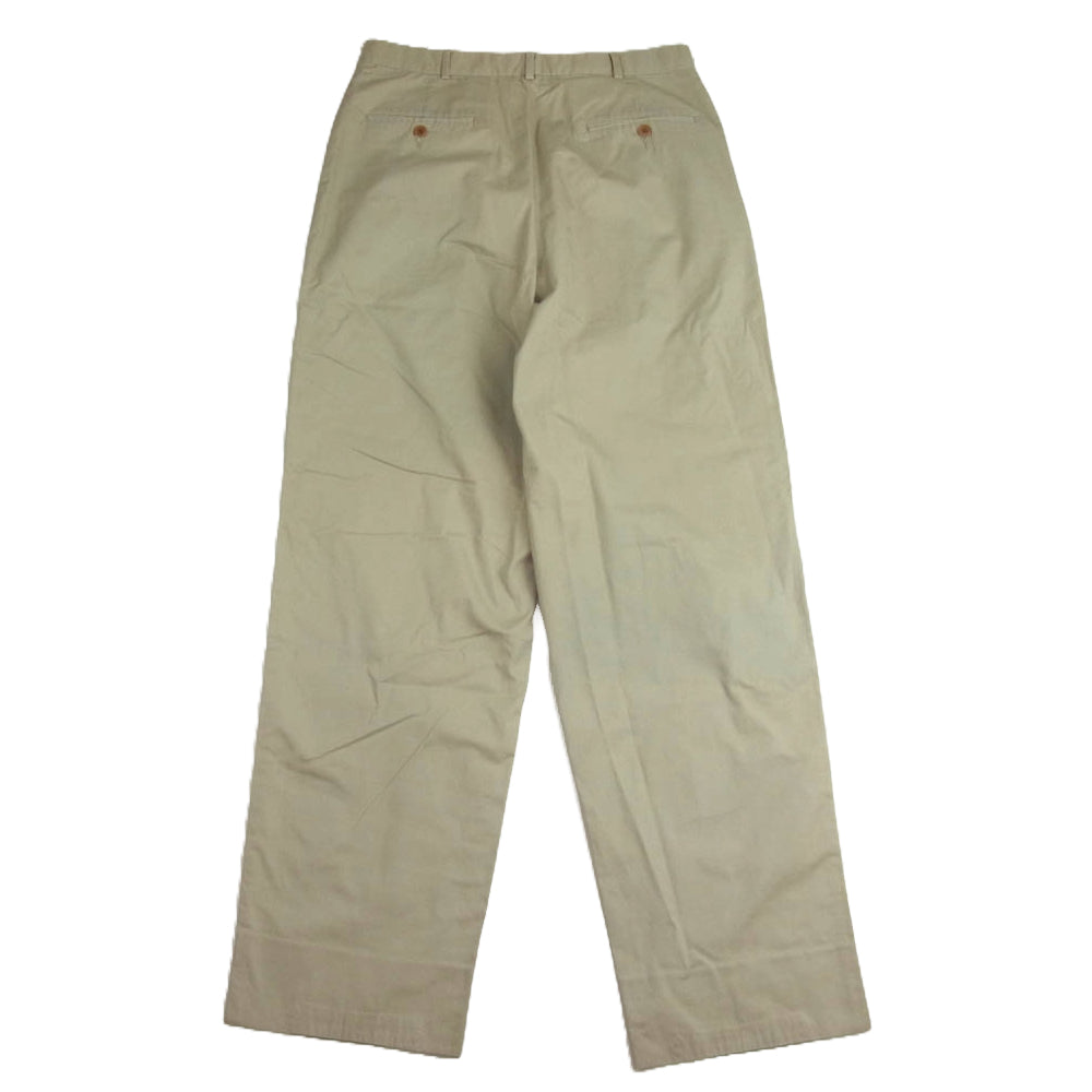 バリーブリッケン USA製 SHIPS別注 2タックパンツ チノスラックスパンツ ベージュ系【中古】