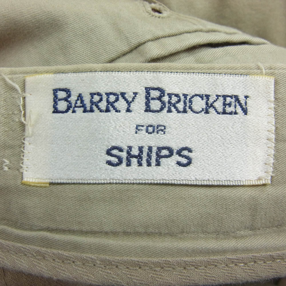バリーブリッケン USA製 SHIPS別注 2タックパンツ チノスラックスパンツ ベージュ系【中古】