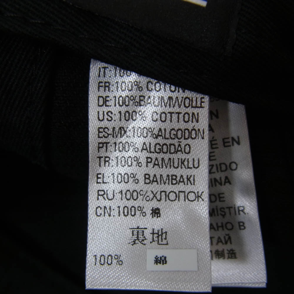 DIESEL ダメージ加工キャップ ブラック DIESEL ディーゼル ダメージ加工 バーコード刺繡 キャップ