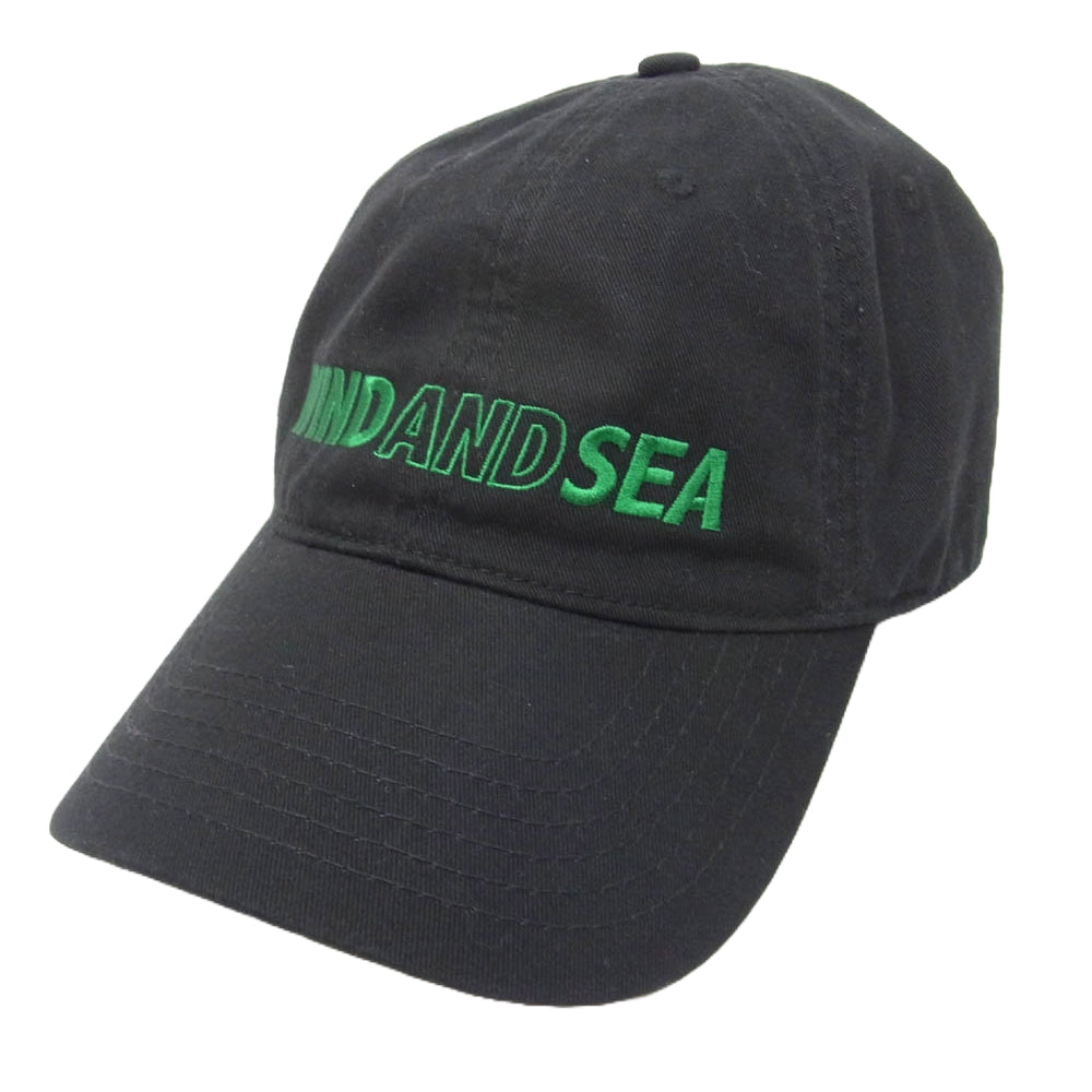 WIND AND SEA ウィンダンシー WDS-O-YAS-24-Q4-04 ロゴ刺繡 6パネル キャップ ブラック系【中古】