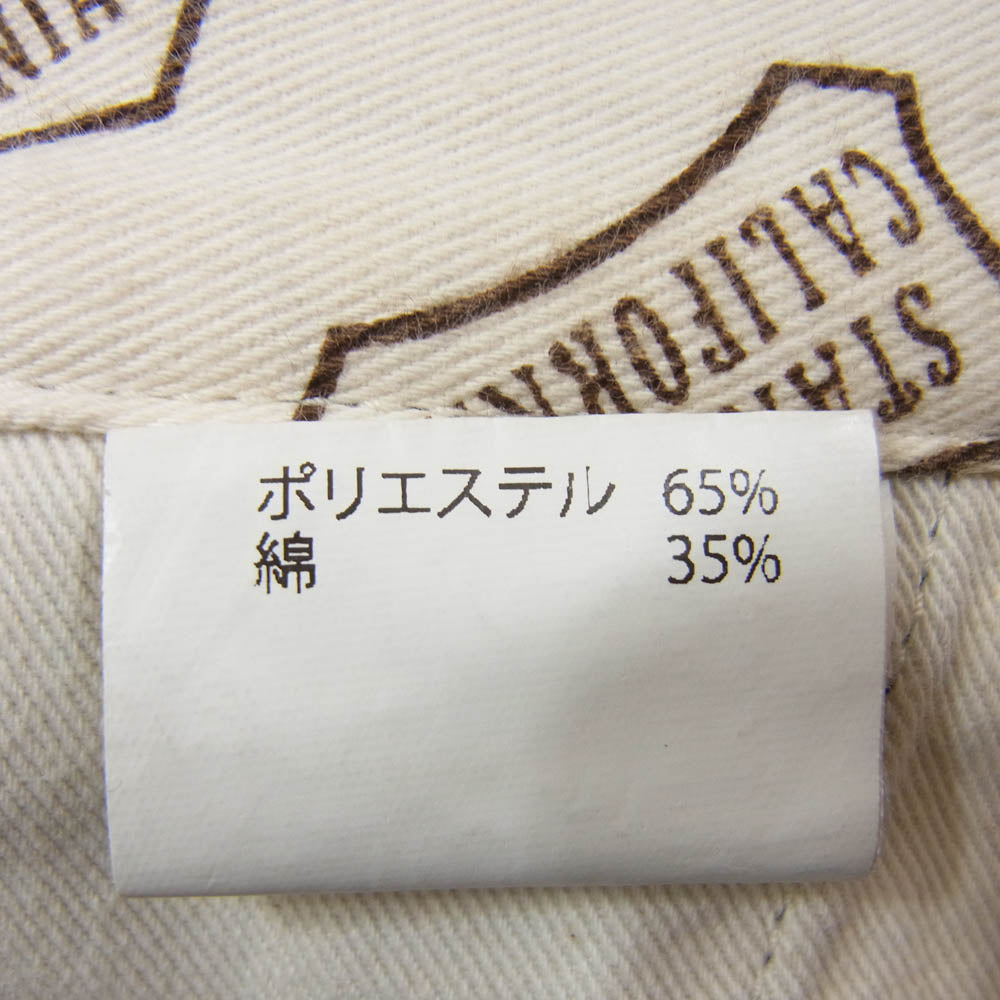 STANDARD CALIFORNIA スタンダードカリフォルニア WORK PANTS コットン ワーク パンツ ワイド テーパード ネイビー系 34【中古】