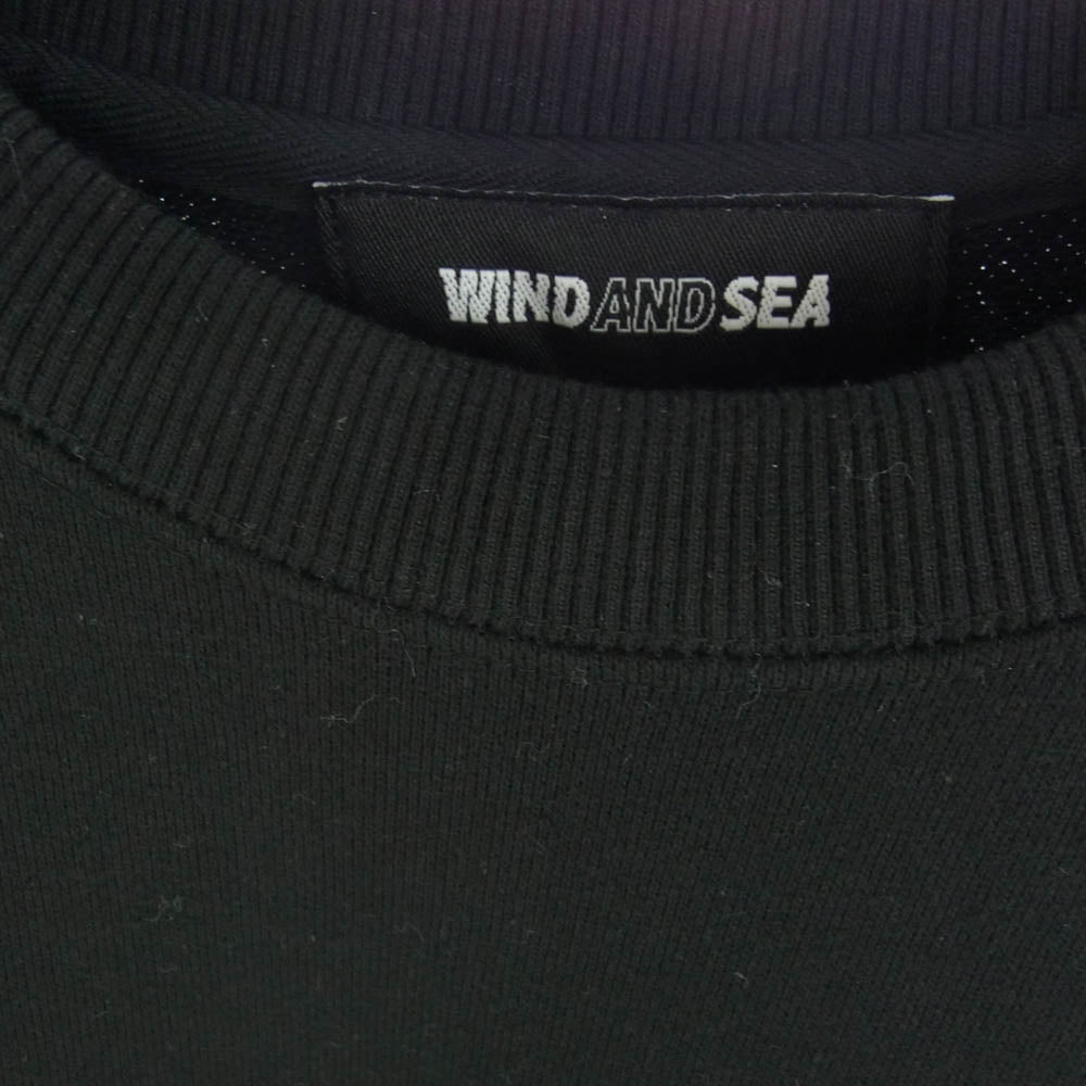 WIND AND SEA ウィンダンシー WDS-YYHS-04 幽遊白書 浦飯幽助 クルーネック スウェット トレーナー ブラック系 M【中古】