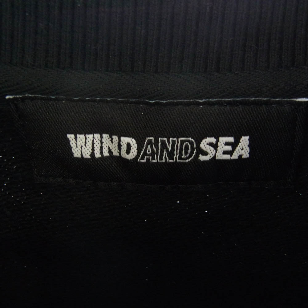 WIND AND SEA ウィンダンシー WDS-YYHS-04 幽遊白書 浦飯幽助 クルーネック スウェット トレーナー ブラック系 M【中古】