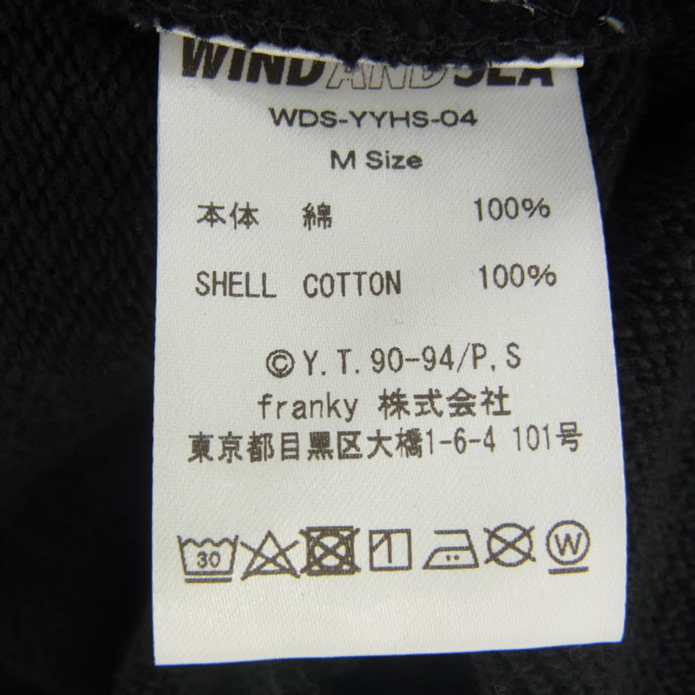WIND AND SEA ウィンダンシー WDS-YYHS-04 幽遊白書 浦飯幽助 クルーネック スウェット トレーナー ブラック系 M【中古】