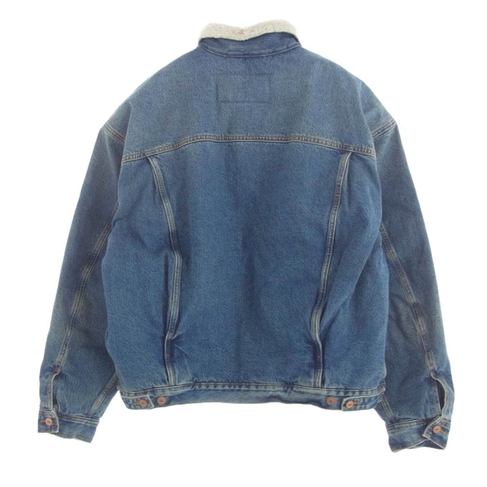 DIESEL ディーゼル D-RESKY 00SXZS-0SAWD ボア デニム ジャケット ライトブルー系 XXL【中古】