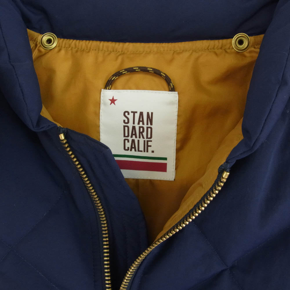 STANDARD CALIFORNIA スタンダードカリフォルニア CLASSIC QUILTED DOWN JACKET クラシック キルティング ダウン ジャケット ネイビー系 ベージュ系 M【中古】