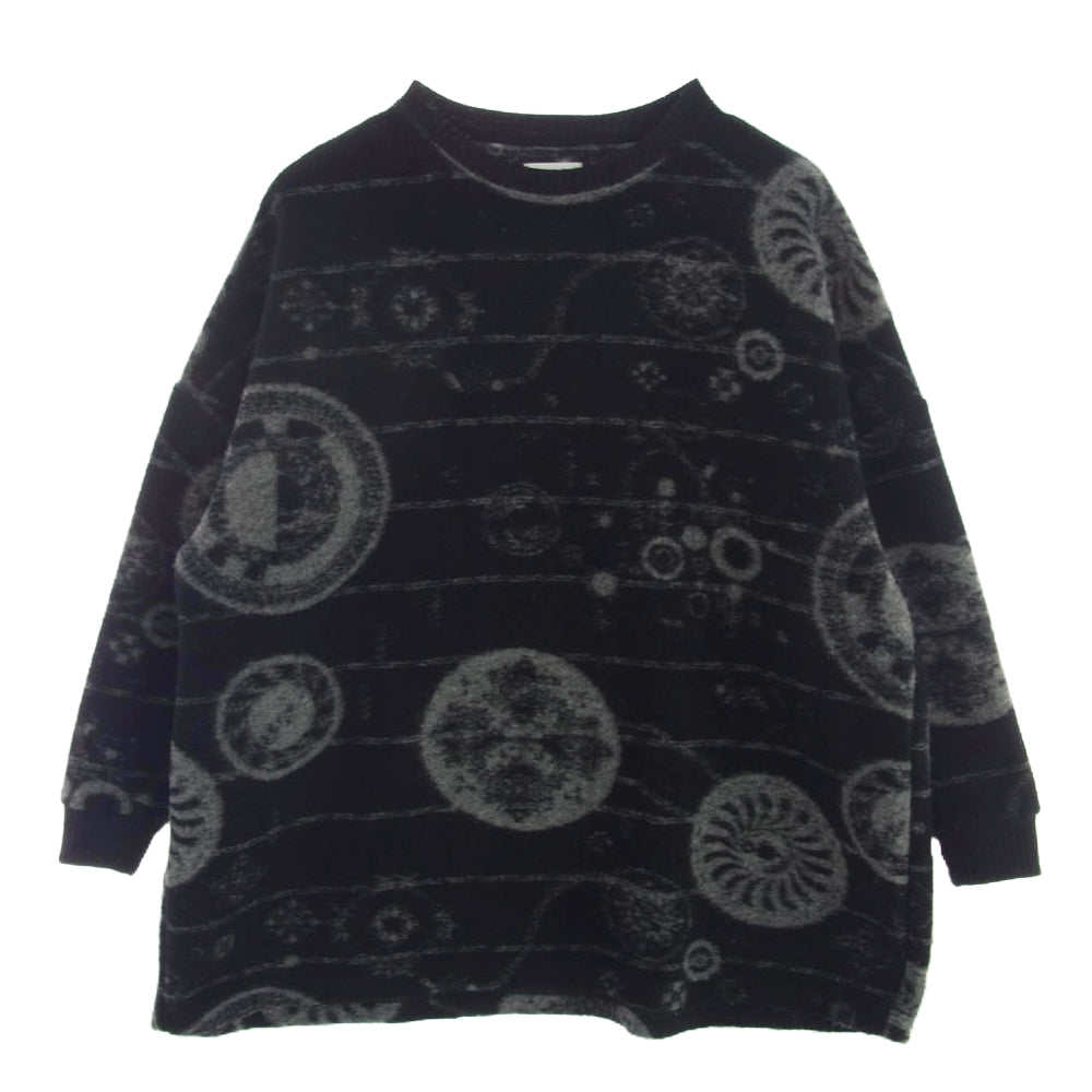 STOF ストフ SF24AW-16 Roots JQ Pulover CIRCLE サークル ニット プルオーバー ブラック系 M【中古】