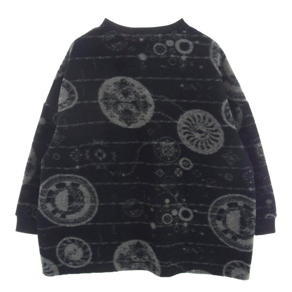 STOF ストフ SF24AW-16 Roots JQ Pulover CIRCLE サークル ニット プルオーバー ブラック系 M【中古】