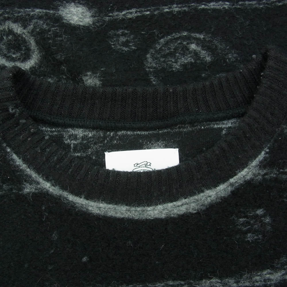 STOF ストフ SF24AW-16 Roots JQ Pulover CIRCLE サークル ニット プルオーバー ブラック系 M【中古】