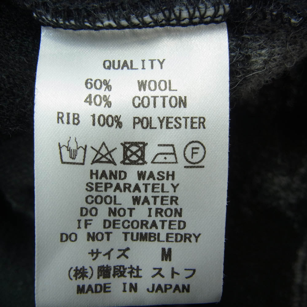 STOF ストフ SF24AW-16 Roots JQ Pulover CIRCLE サークル ニット プルオーバー ブラック系 M【中古】