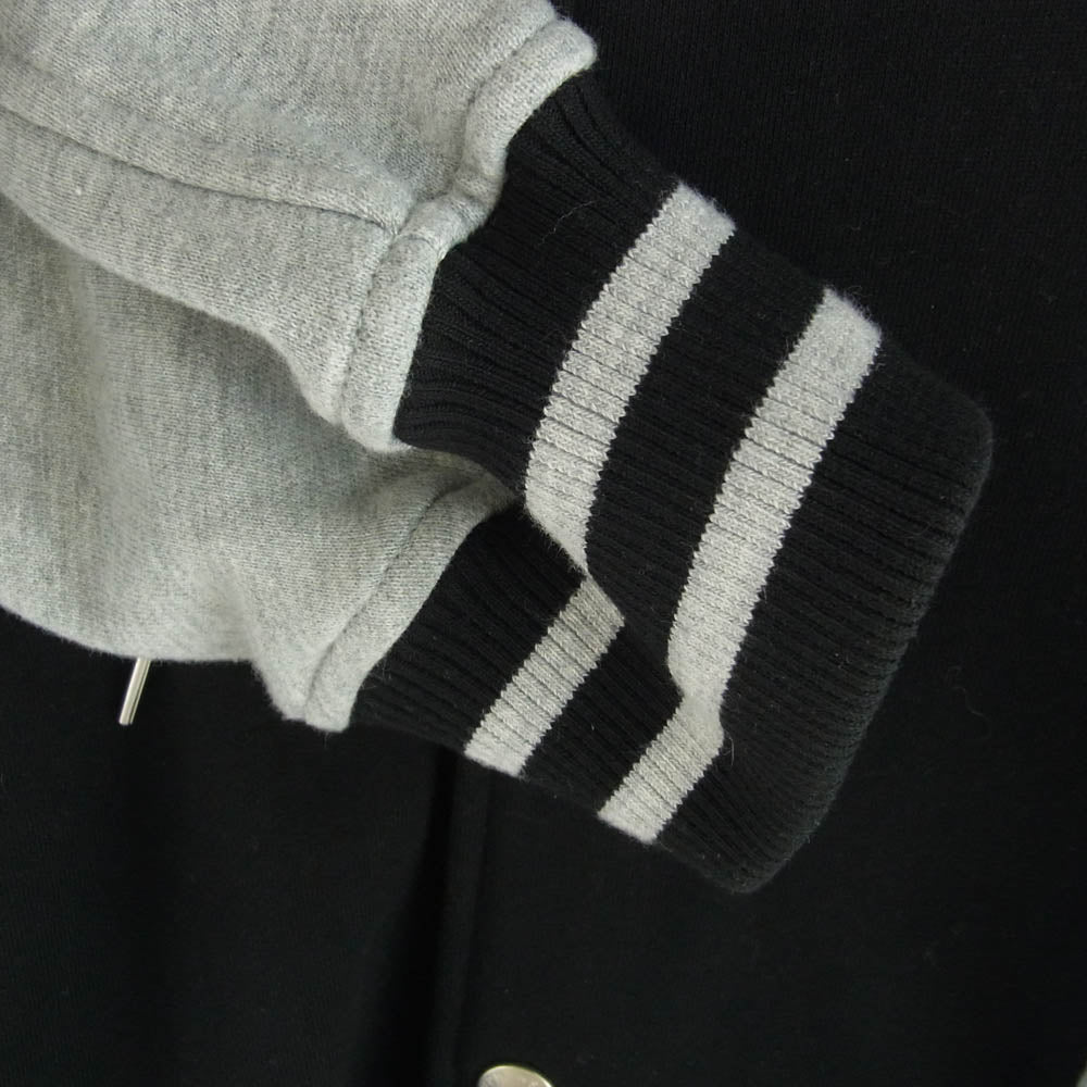 FACETASM ファセッタズム 24SS × FRUIT OF THE LOOM STADIUM JACKET フーデッド スタジアム ジャケット ブラック系 4【中古】