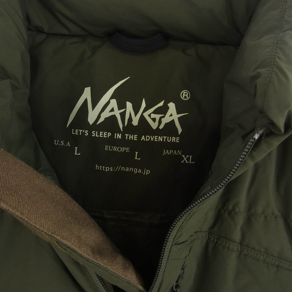 NANGA ナンガ ND2441-1A404-C MAZENO RIDGE JACKET マゼノリッジ ジャケット ダウン ジャケット カーキ系 XL【中古】