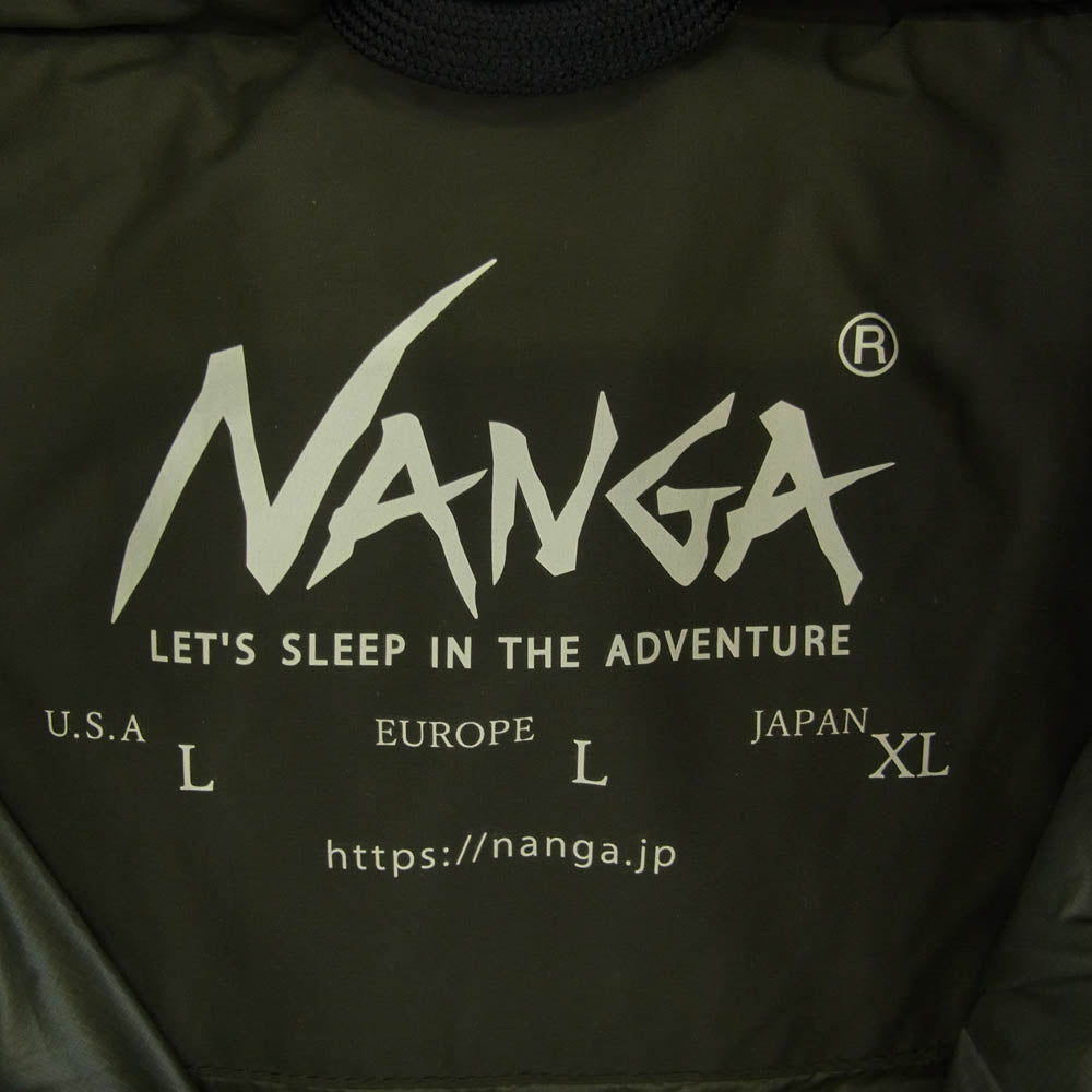 NANGA ナンガ ND2441-1A404-C MAZENO RIDGE JACKET マゼノリッジ ジャケット ダウン ジャケット カーキ系 XL【中古】