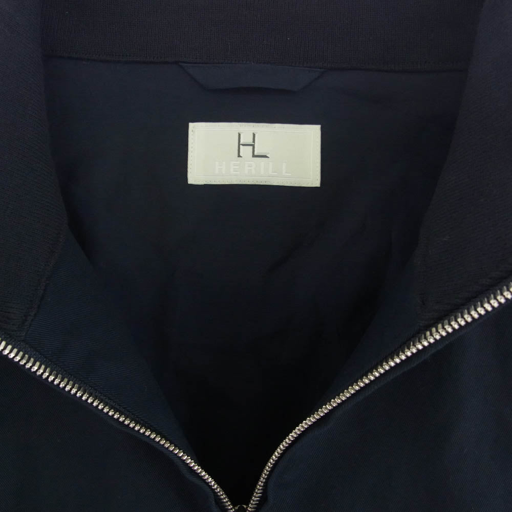 ヘリル 23-011-HL-8020-1 Egyptiancotton Chino Weekend jacket コットン チノ ウィークエンド ジャケット ブルゾン ネイビー系 2【中古】