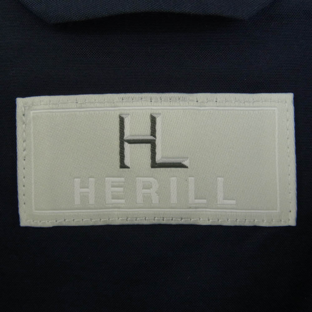 ヘリル 23-011-HL-8020-1 Egyptiancotton Chino Weekend jacket コットン チノ ウィークエンド ジャケット ブルゾン ネイビー系 2【中古】