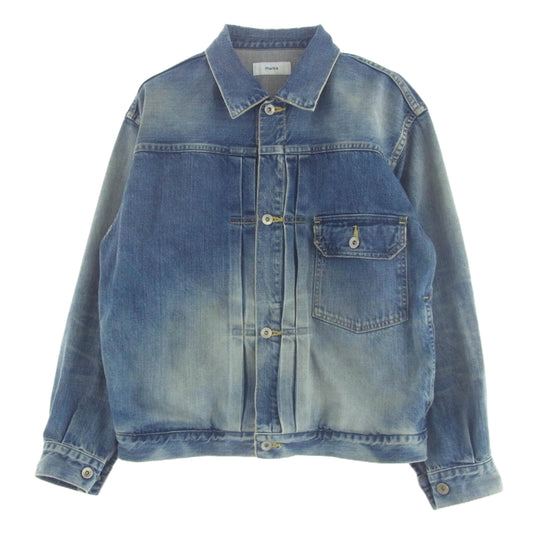 marka マーカ 24SS M24A-04BL21C TYPE1 DENIM JACKET USED WASHED ユーズドウォッシュ加工 デニム ジャケット インディゴブルー系 1【中古】