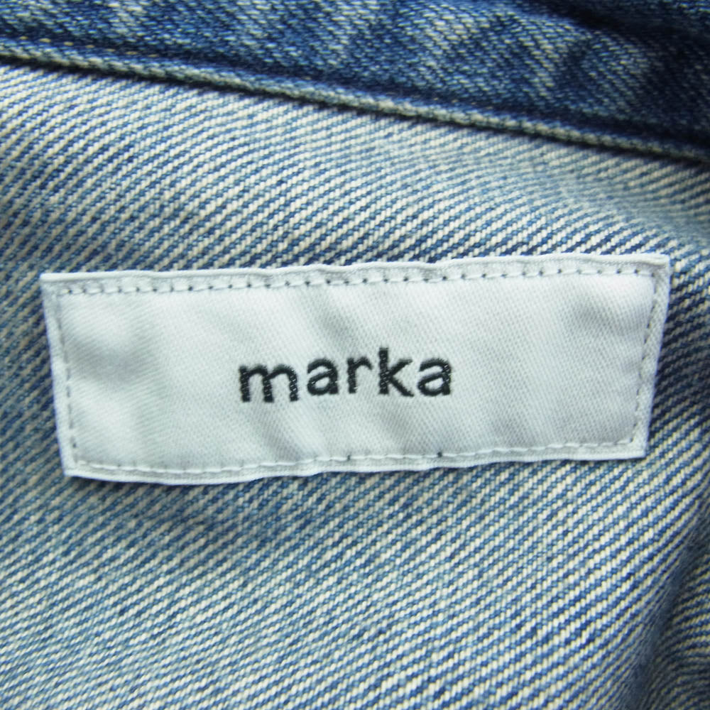 marka マーカ 24SS M24A-04BL21C TYPE1 DENIM JACKET USED WASHED ユーズドウォッシュ加工 デニム ジャケット インディゴブルー系 1【中古】