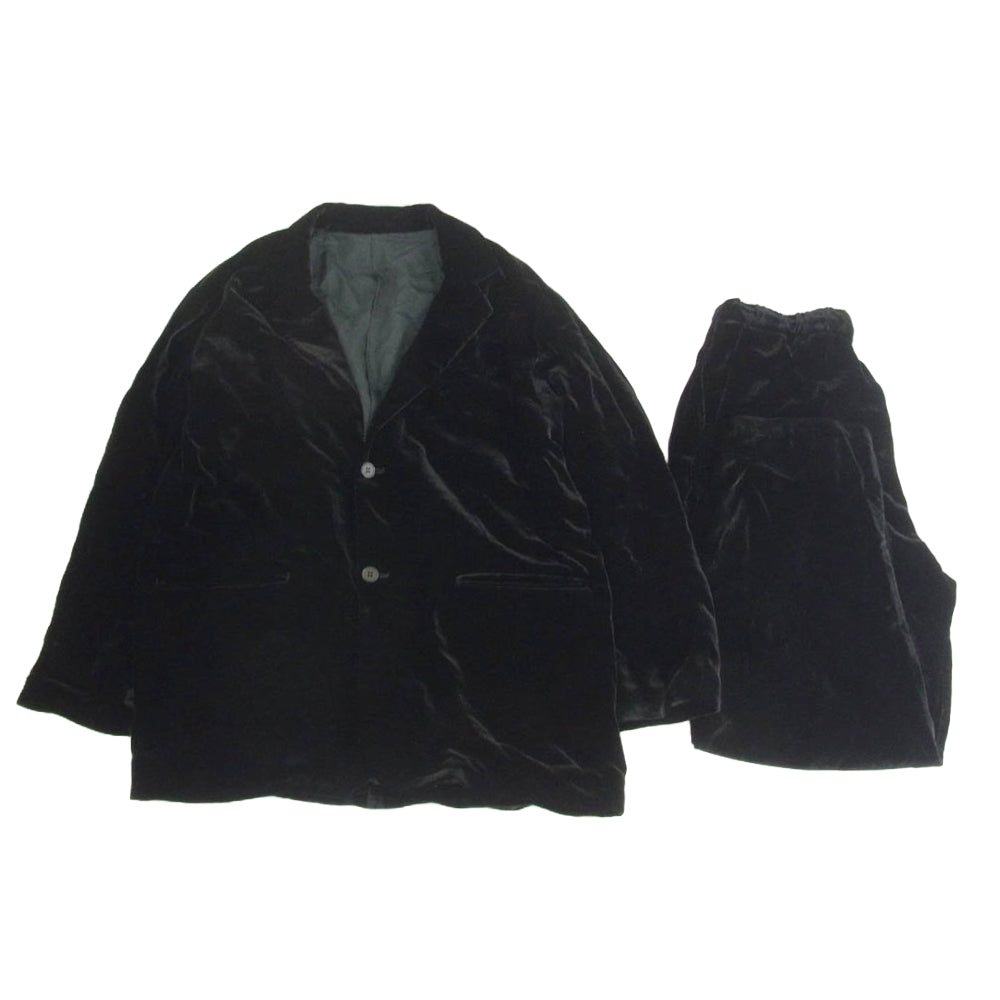 ウィロー 111268-223 VELVET SOFT JACKET PANTS ベルベット ソフト セットアップ ジャケット パンツ ブラック系 2【中古】