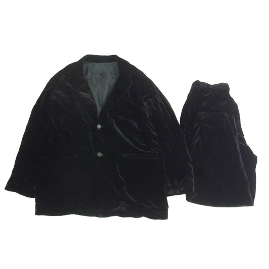 ウィロー 111268-223 VELVET SOFT JACKET PANTS ベルベット ソフト セットアップ ジャケット パンツ ブラック系 2【中古】