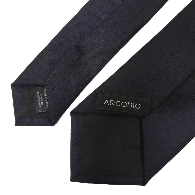 新品　アルコディオ　ロロピアーナ　カシミヤ ネクタイ　ブラック 新品 アルコディオ ロロピアーナ カシミヤ ネクタイ ブラック