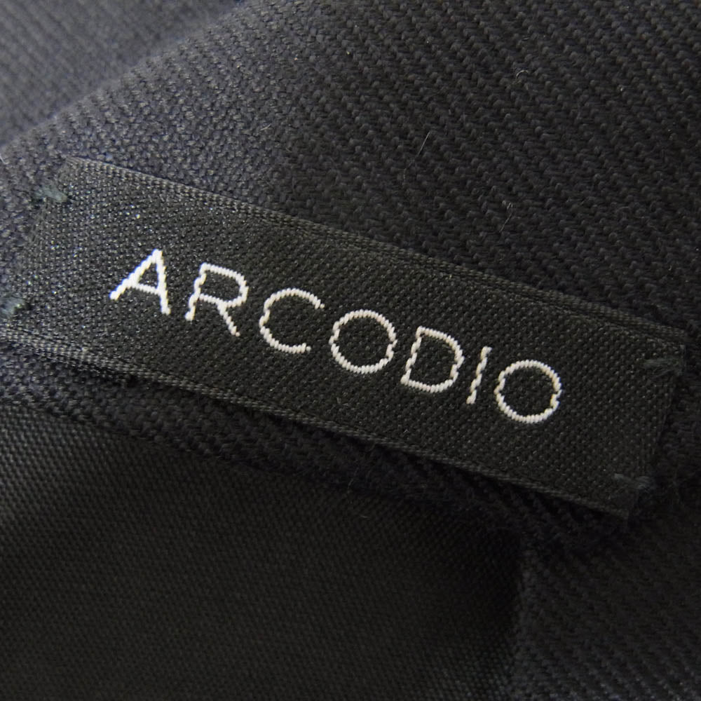 アルコディオ 干場義雅氏 監修 Loro Piana Fabric CASHMERE AWARD カシミヤ タイ ネクタイ ブラック系【新古品】【未使用】【中古】