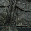 ISAMUKATAYAMA BACKLASH イサムカタヤマバックラッシュ 2126-02 JAPAN STEER WHITE+MIMOSA/TANNED GARMENT-DYED+USED-PROCESSED A-2 FLIGHT JACKET ジャパンステアー ミモザ製品染め USED加工 A-2 フライト ジャケット ブラック系 XS【極上美品】【中古】