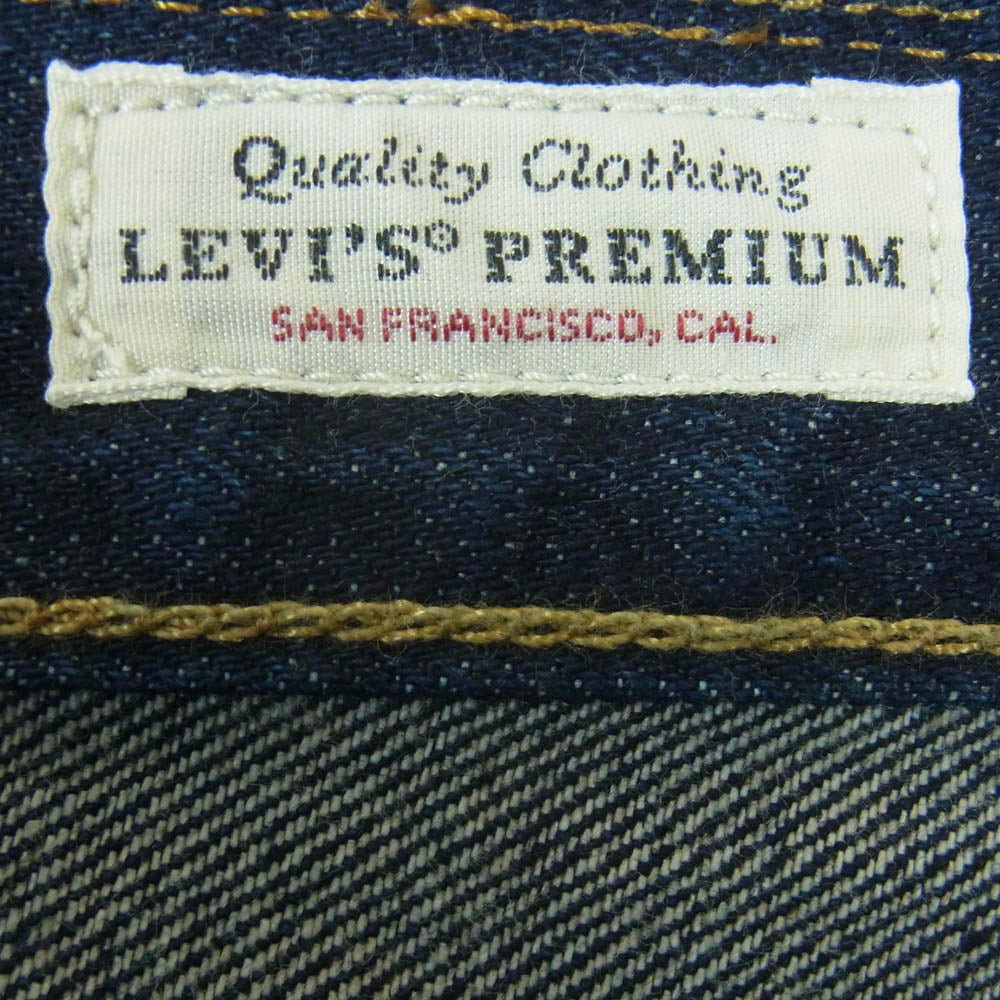 Levi's リーバイス 00501-1485 PREMIUM プレミアム 501 ボタンフライ レギュラー ストレート デニム パンツ インディゴブルー系 W32 L32【中古】
