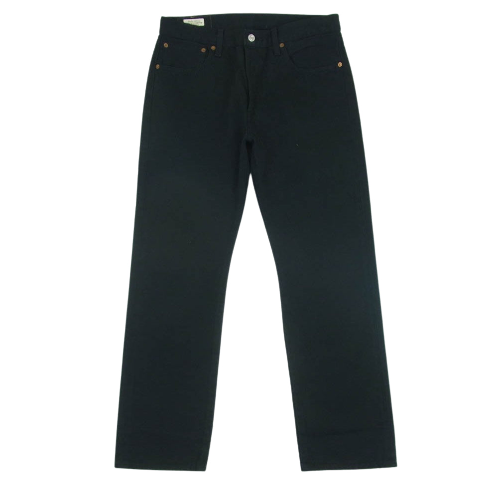 Levi's リーバイス 00501-0165 501 オリジナル ストレート ボタンフライ ブラック デニム パンツ ブラック系 W32 L30【中古】