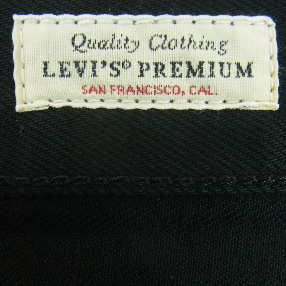 Levi's リーバイス 00501-0165 501 オリジナル ストレート ボタンフライ ブラック デニム パンツ ブラック系 W32 L30【中古】