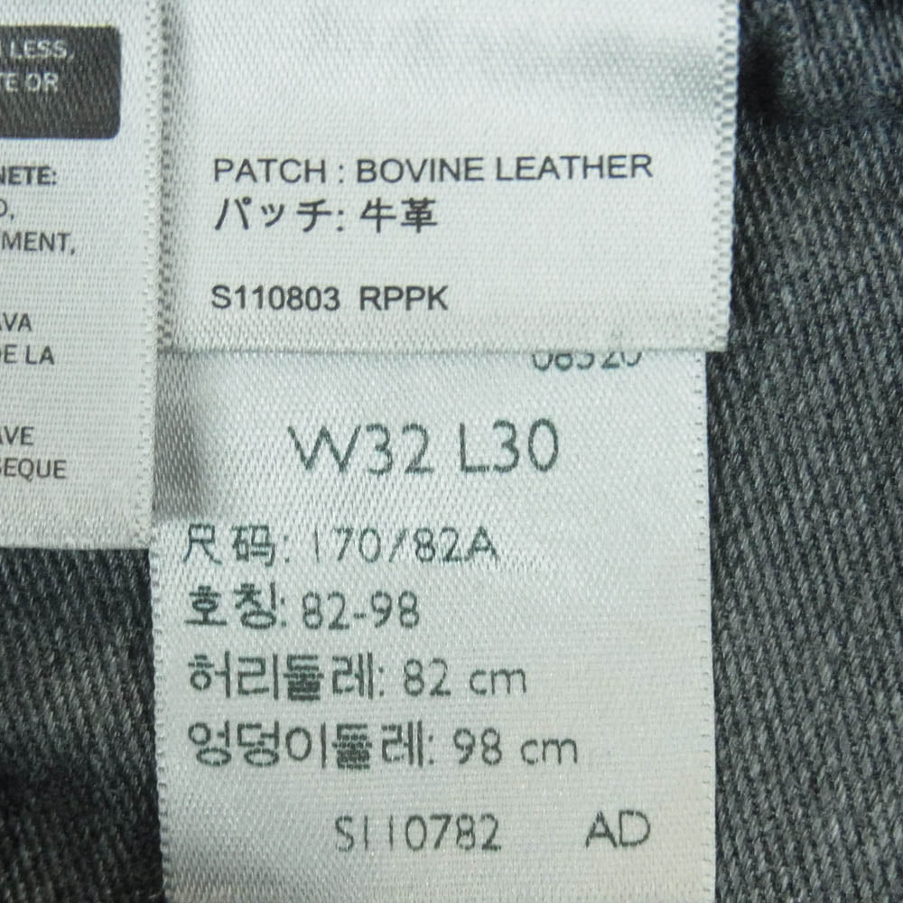 Levi's リーバイス 00501-0165 501 オリジナル ストレート ボタンフライ ブラック デニム パンツ ブラック系 W32 L30【中古】