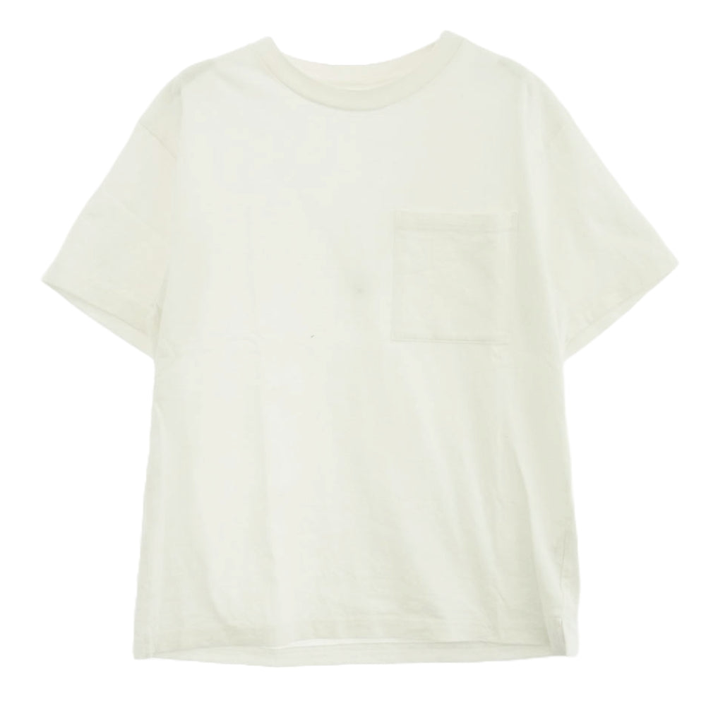 MINEDENIM マインデニム Cupra T-Shirt 半袖 ポケット カットソー Tシャツ ホワイト系 M【中古】