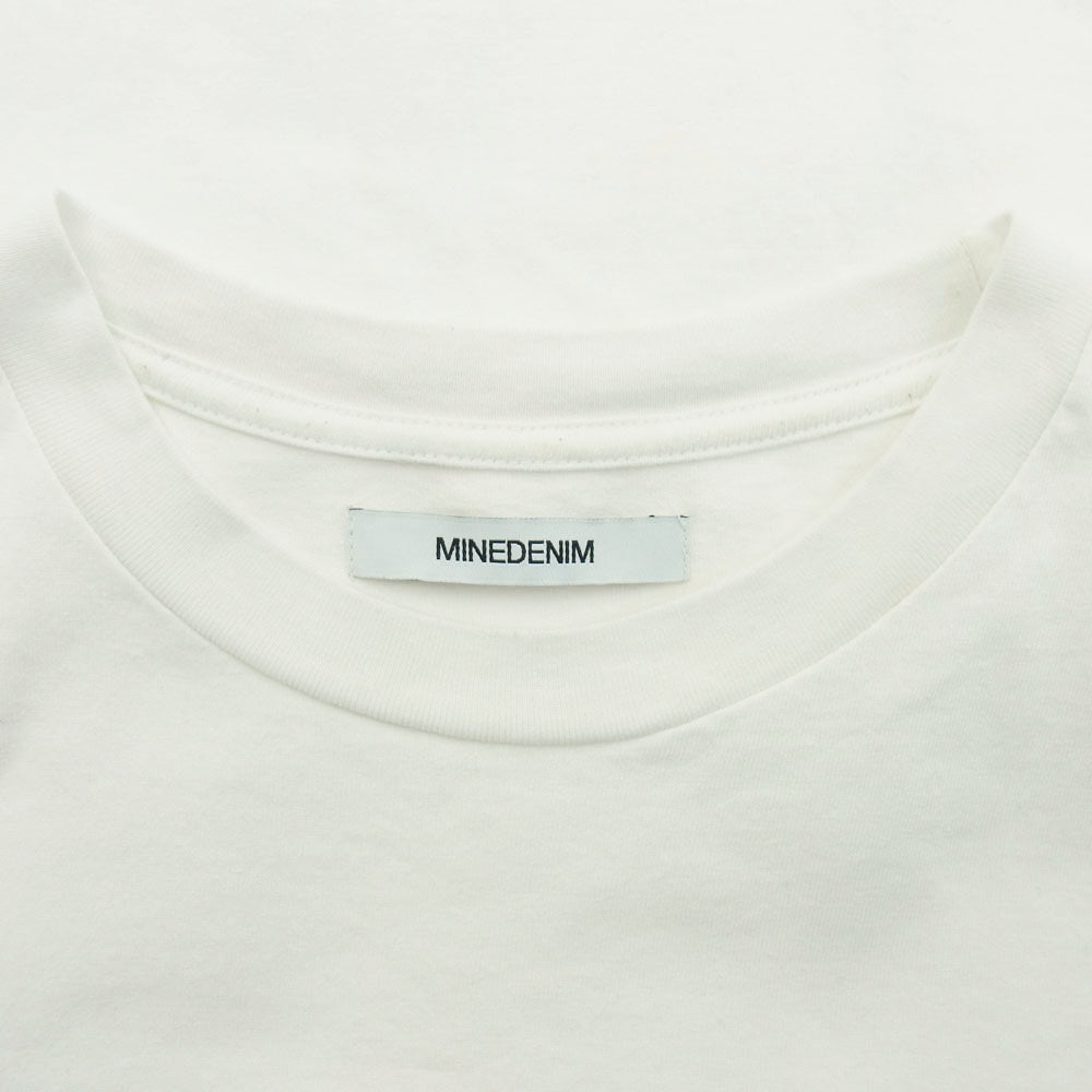 MINEDENIM マインデニム Cupra T-Shirt 半袖 ポケット カットソー Tシャツ ホワイト系 M【中古】