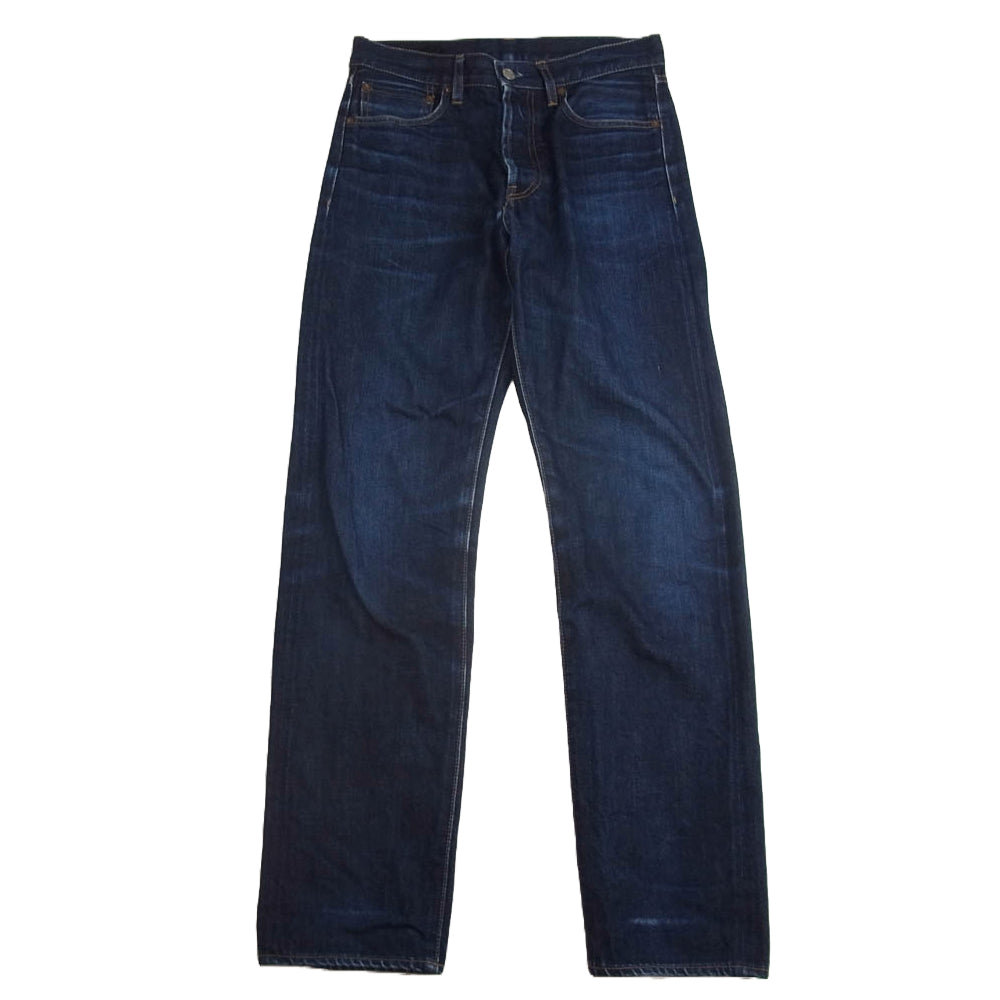 MINEDENIM マインデニム Standard Straight スタンダード ストレート インディゴ デニム パンツ ボタンフライ インディゴブルー系 7【中古】