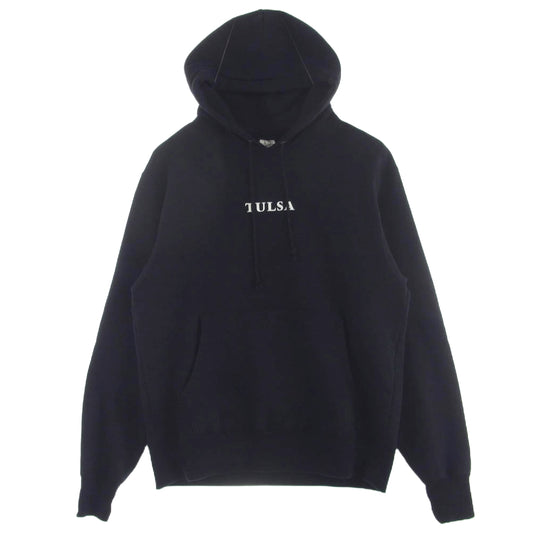 MINEDENIM マインデニム × WACKO MARIA × LARRY CLARK TULSA ワコマリア ラリークラーク バックプリント プルオーバー パーカー ブラック系 M【中古】