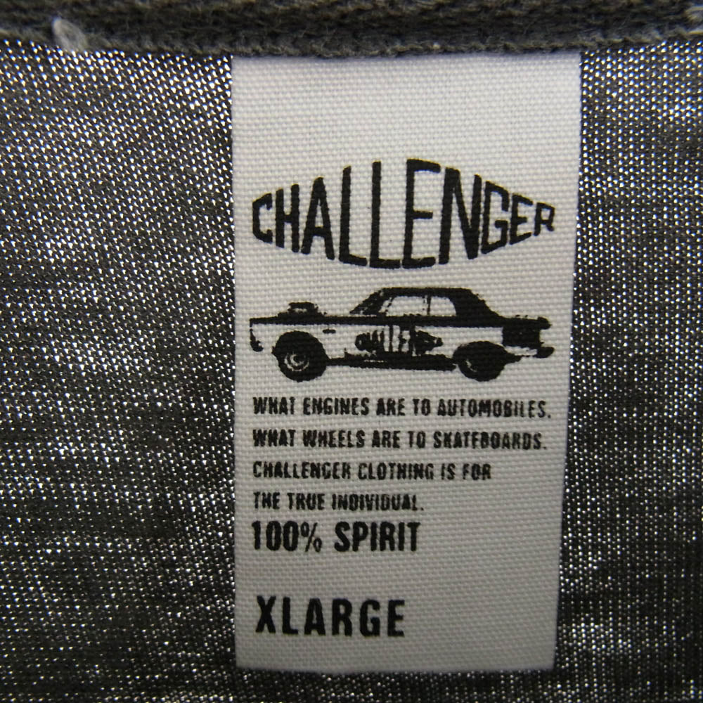 CHALLENGER チャレンジャー WE ARE No.2 TEE ウィーアーナンバー2 クルーネック 半袖 Ｔシャツ グレー系 チャコール系 XL【中古】