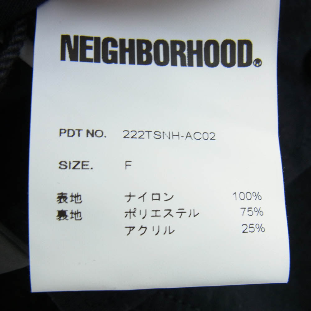 NEIGHBORHOOD ネイバーフッド 222TSNH-AC02 Boa Scarf Charcoal ボア