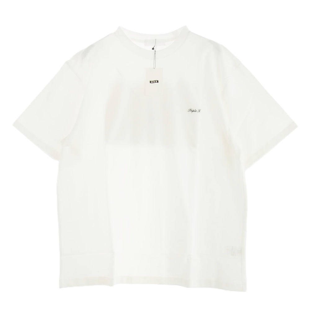 GOD SELECTION XXX ゴッドセレクション GX-S22-ST-07 バック プリント ロゴ 半袖 tシャツ カットソー ホワイト系 XL【新古品】【未使用】【中古】