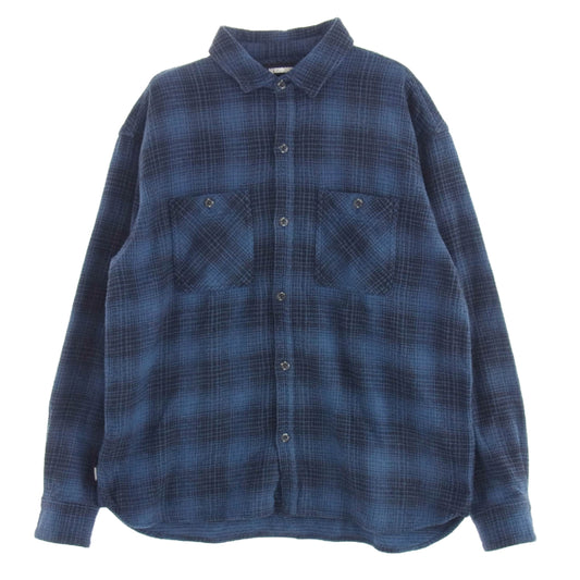 NEIGHBORHOOD ネイバーフッド 21AW 212ARNH-SHM01 LUMBERS ランバー チェック  長袖 シャツ ブルー系 ブラック系 XL【中古】
