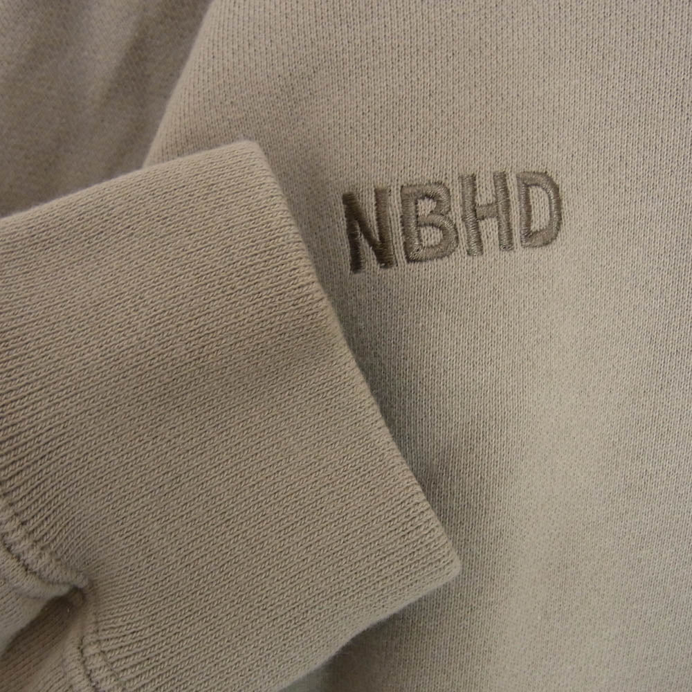 NEIGHBORHOOD ネイバーフッド 22SS 221XRRUN-CSM02 x RUSSELL ATHLETIC ラッセル アスレティック プルオーバ― パーカー グレーカーキ系 L【中古】