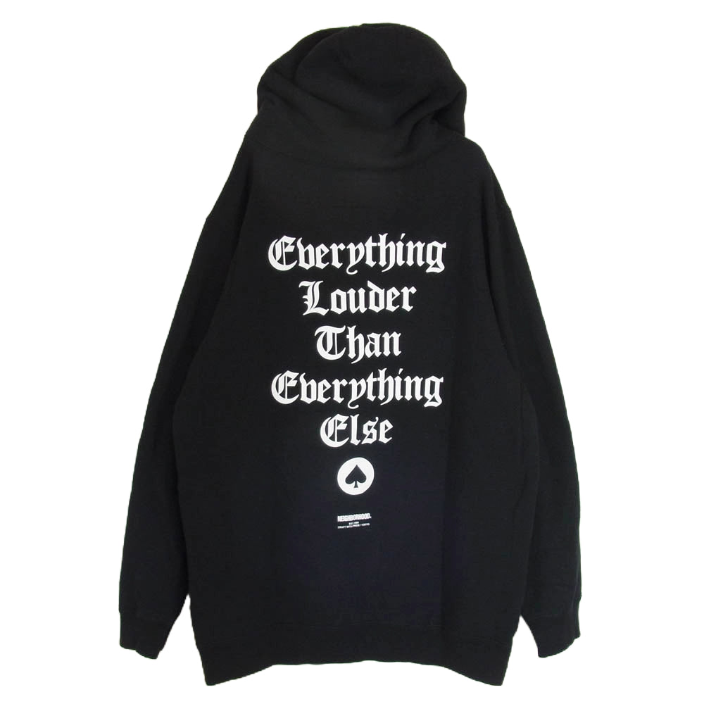 NEIGHBORHOOD ネイバーフッド 20AW 202UWMHN-CSM01S MOTORHEAD MOTORHEAD NHMH プリント プルオーバーパーカー スウェット パーカー ブラック系 L【中古】